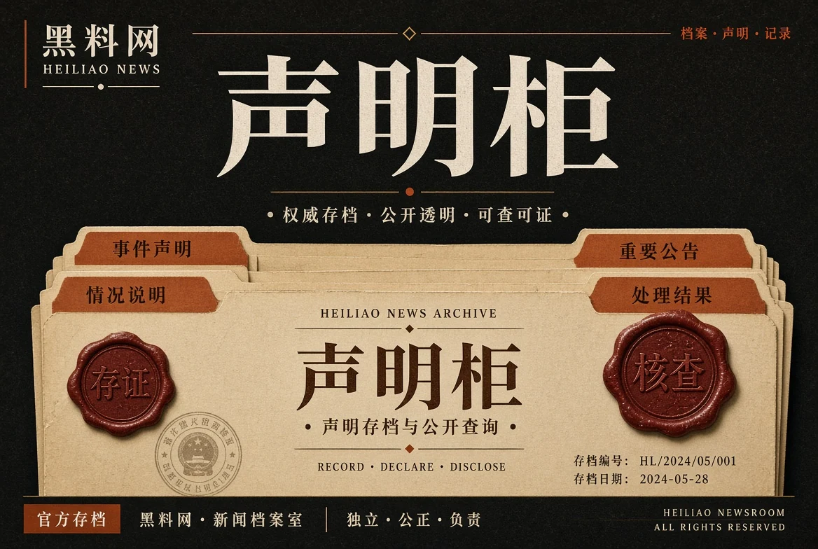 声明柜公开回应整理主题影像
